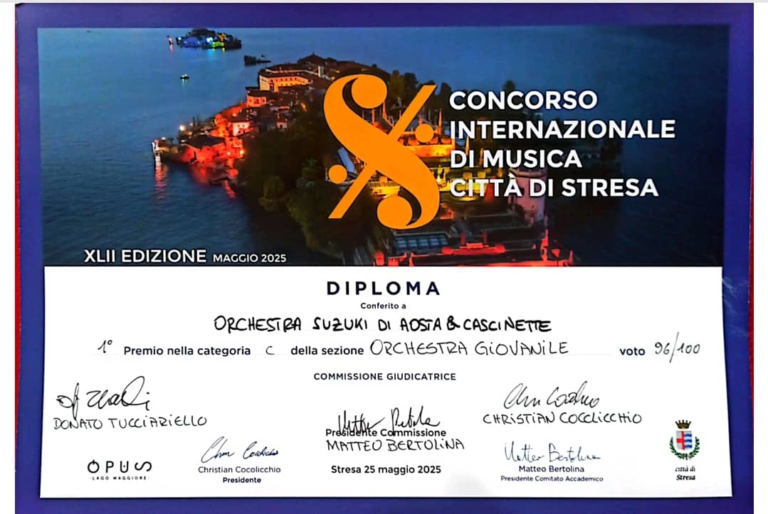 primo premoi al Concorso di Stresa 2025